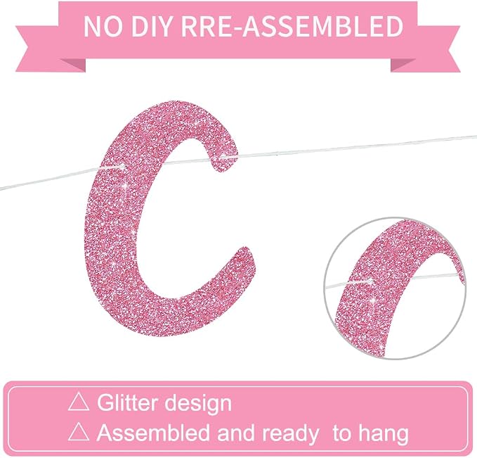 BEISHIDA Congratulations Banner Pink 2026 Graduation Banners, Grad Congrats - Image 3