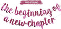 BEISHIDA Double-sided Pink Pre-Strung The Beginning of A New Chapter Banner | by Beishida