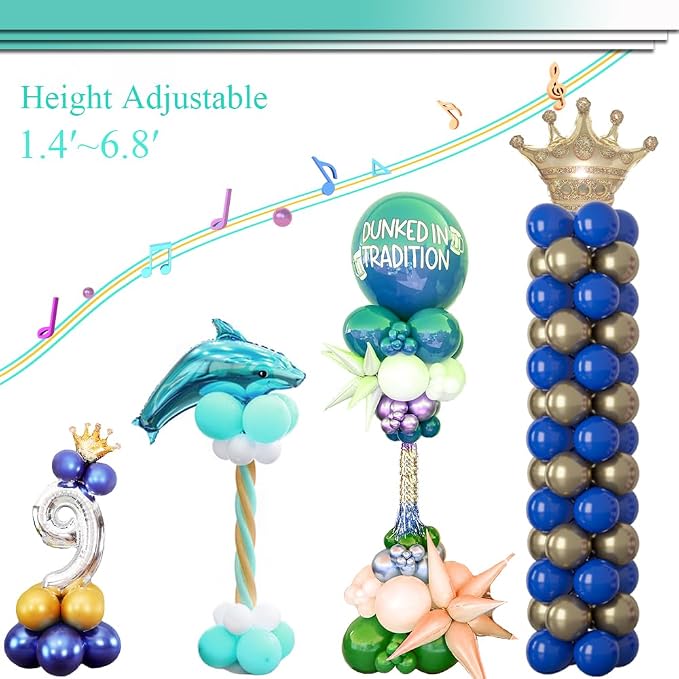 Decojoy Balloon Column Stand Kit Set of 2, 2IN1 Balloons Holder Sets Ballon - Image 5