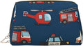 Navy Blue Transportation Leather Makeup Bag Cosmetic Pouch Portable Travel by Unknown