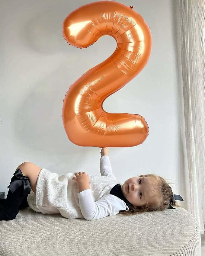 Orange 7 Balloon - Image 2