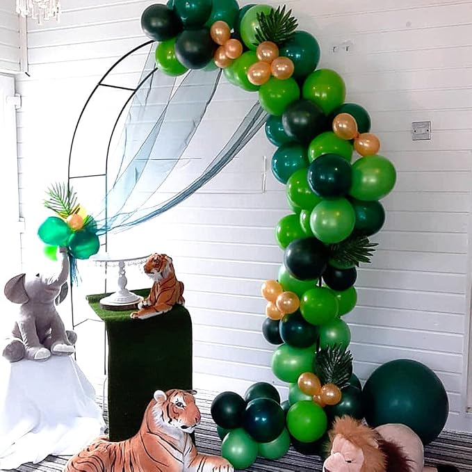 KBZVNAF Dark Green Latex Party Balloons - Image 7