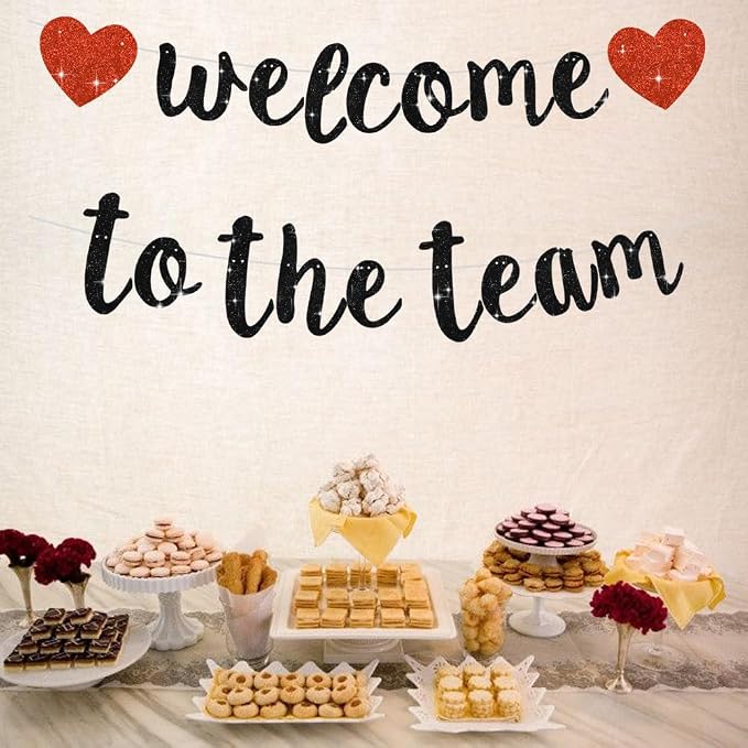 BEISHIDA Welcome to The Team Banner, NO DIY, Office Party Decorations - Image 5