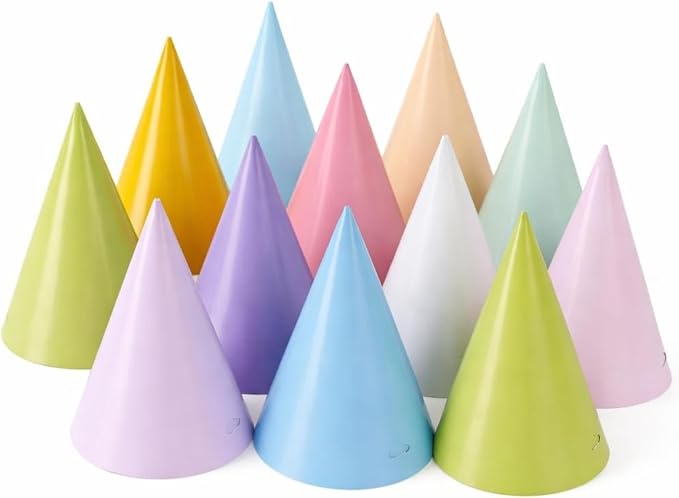 Pre-Assembled Party Hats for Adults, Birthday Party Headwear for Women Men by Unknown