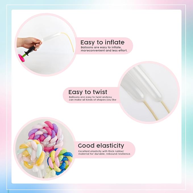 260 Balloons - Clear Long Balloons - Image 6