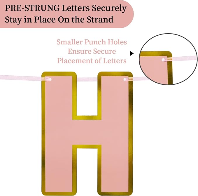Pre-Strung Happy Birthday Banner - Image 4