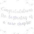 Pre-Strung Congratulations Banner New Chapter & Journey Hanging Garland Glitter by Unknown