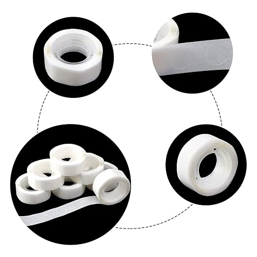 UPINS 3000 Pcs Point Dots Balloon Glue Removable Adhesive Point Tape | 30 Rolls - Image 3