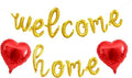 Welcome Home Balloons Red Gold, 16Inch Welcome Home Foil Banner by Xinvery