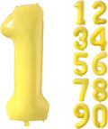 40 inch Yellow Number Balloon Giant Foil Helium Balloons Number 1 Balloon by Yeodong