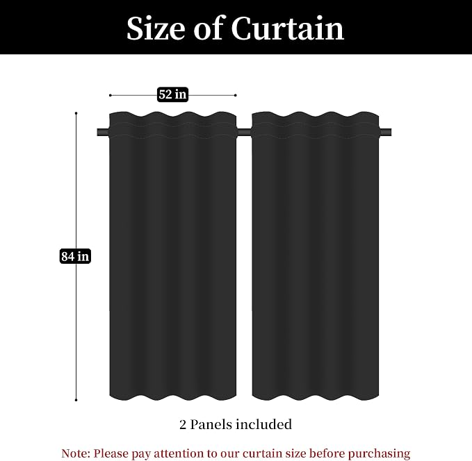 Loom and Mill Luxury Black Damask Curtains - Image 6