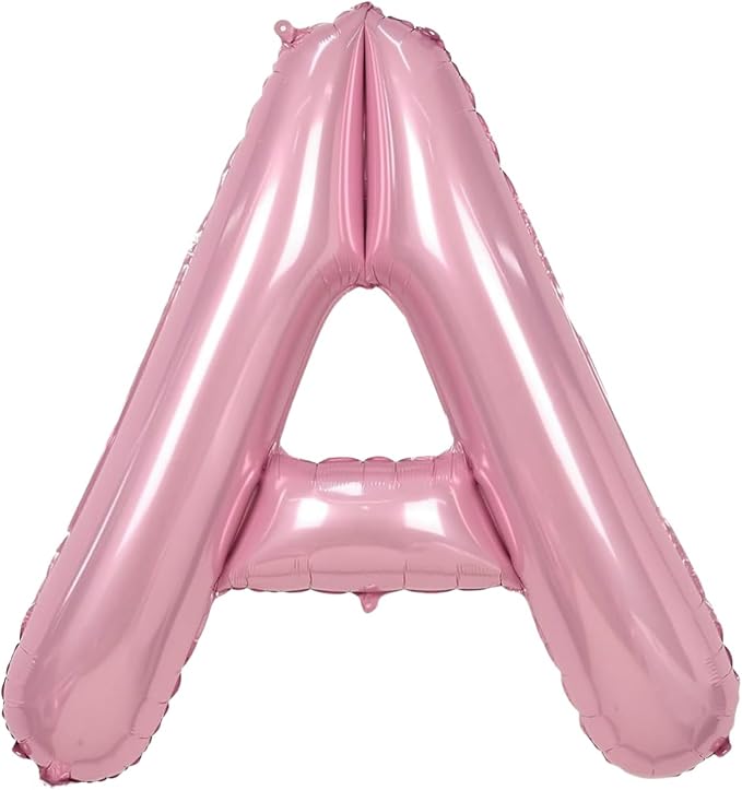 Pink Letter A Balloons, A Balloon 40 Inch Foil Helium A Balloon Letter | Pink A by BBPOOL