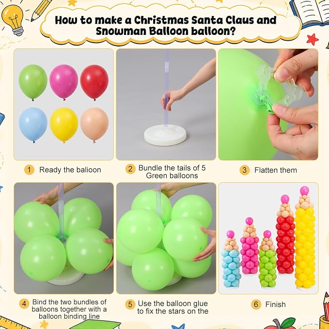 Capoda 306 Pcs Crayon Balloon Arch Garland Kit Back To School Decorations | - Image 3