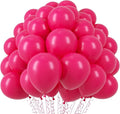 Voircoloria 110pcs Hot Pink Latex Party Balloons, 12inch | by Voircoloria