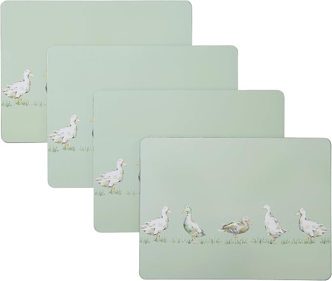 Laura Ashley Cork Placemats, 16 x 12-inch, Mallard | Ideal by Unknown