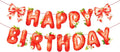 MEETINGU Strawberry Happy Birthday Banner, Watercolor Style, by MEETINGU
