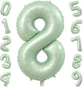 40 Inch Olive Green Number 8 Balloon by TNCDJKPA