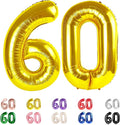 60 Balloon Number for 60th Birthday Decorations Women Men Party, Inflation by Mluchee