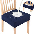 Smiry Waterproof Seat Covers for Dining Room Chairs, No Rear Covers | Stretch by Smiry