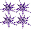 Purple Gingham Balloons Check Balloons Gingham Birthday Party Decorations by Enimapod