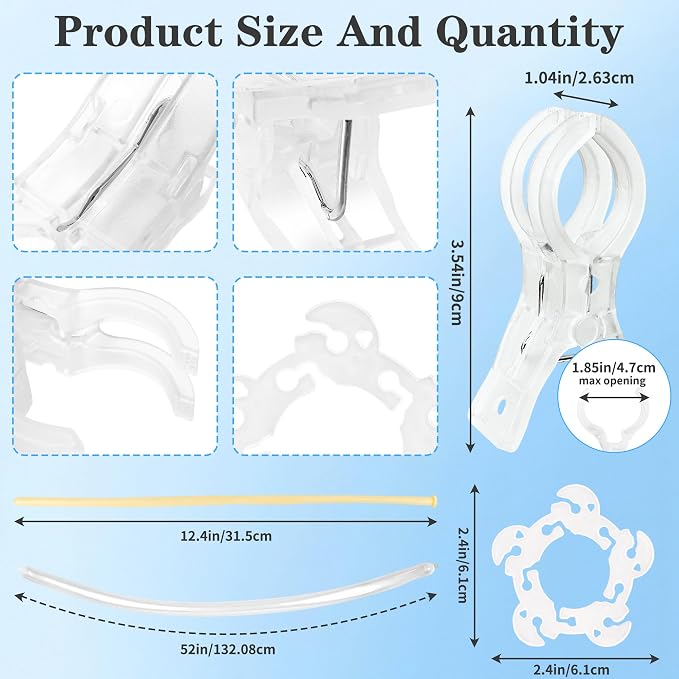 PUGPIU 158 Pcs Balloon Arch Clips Set - Image 2