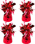 4 Pcs Red Metallic Balloon Weights Holder Anchors Balloon Holder Weights by ZCYSRLQIN