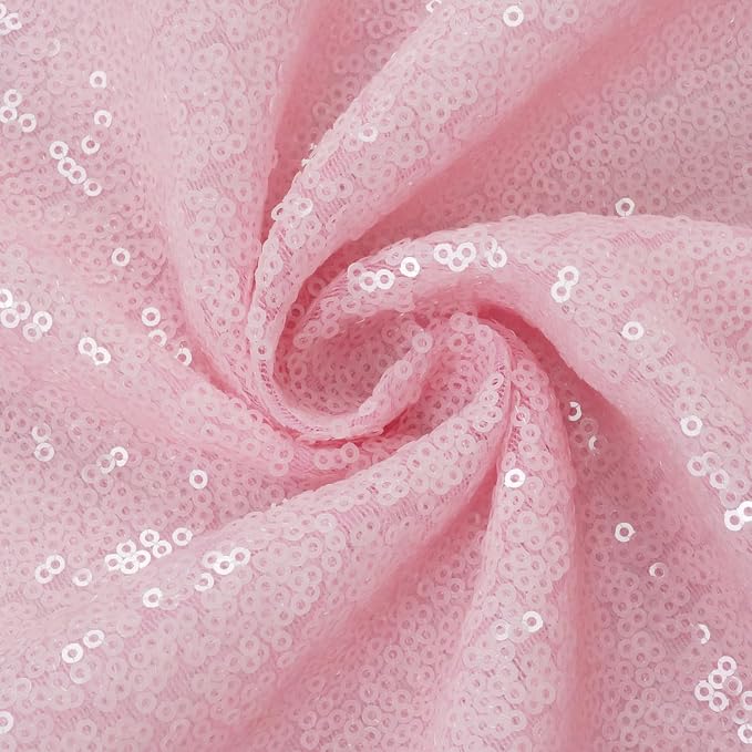 Eternal Beauty Pink 3mm Sequin Backdrop 5x7 Ft - Image 9