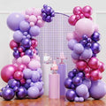 YMSZ Pink Purple Balloons Arch Kit, Different Sizes, 18 12 10 5 inch, by YMSZ