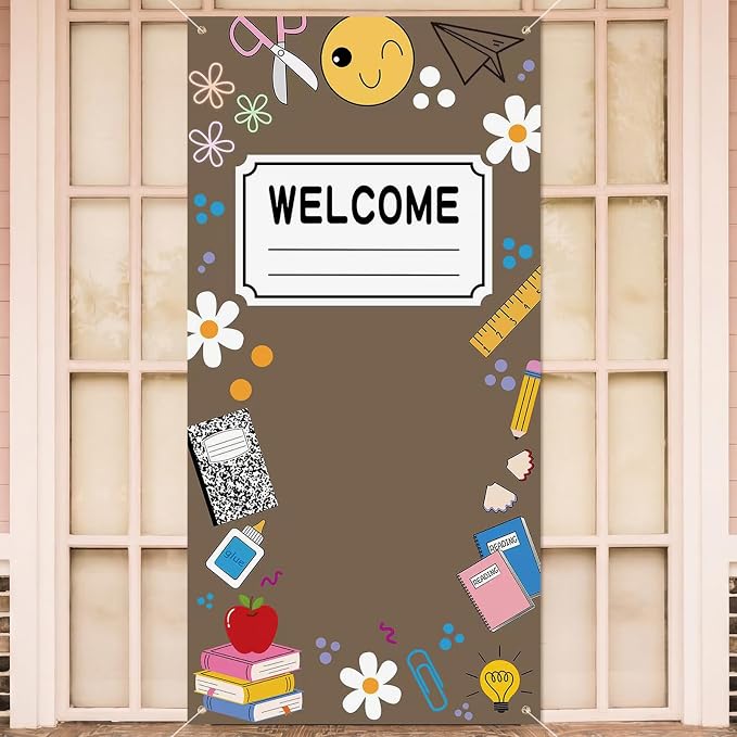HunnmingRe Boho Classroom Decor Welcome Back to School Banner First Day of by HunnmingRe
