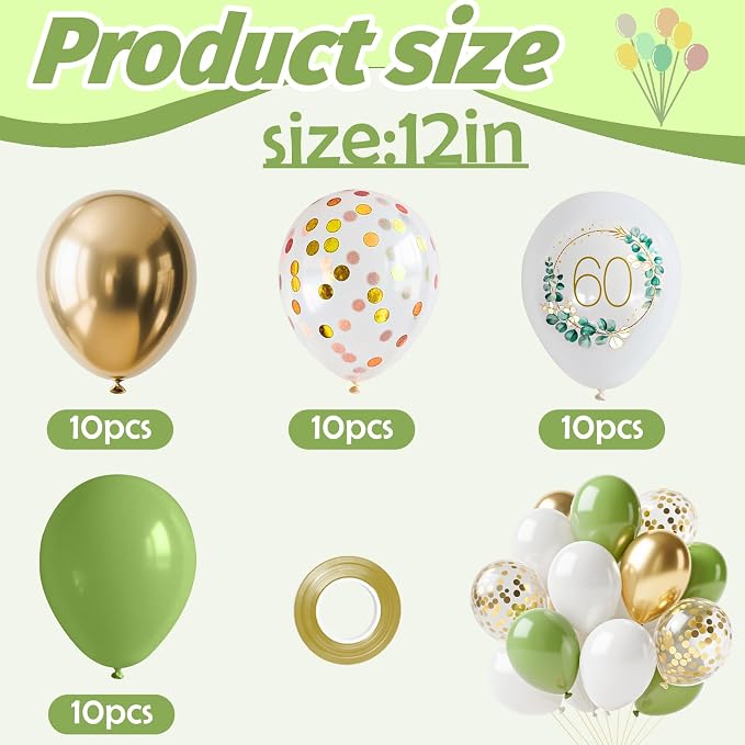 Sage Green Balloons - Image 2