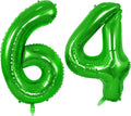 Number 64 Balloons for 64th Birthday Party Decorations, 0-100 Large No.64 by Joycard