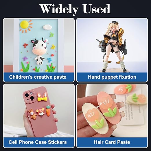 300pcs Transparent Adhesive Dots Double- Sided Sticky Tack - Image 4