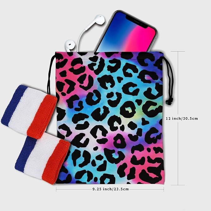 Giwawa Colorful Leopard Gymnastics Grip Bag - Image 6
