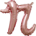 Rose Gold Script Shaped Foil Balloon by AmscanPartySupplies