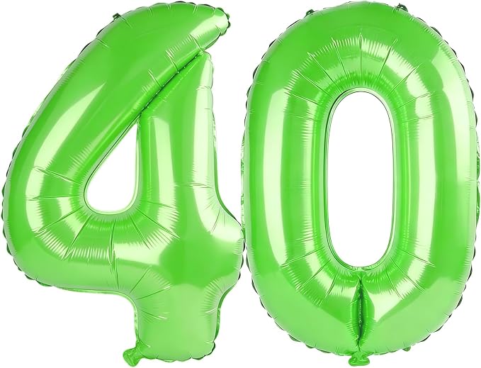 40 Inch Number 40 Balloons for 40th Birthday Party Decorations, 0-100 Fruit by FOBELEC