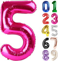 5 Balloon - Hot Pink Birthday Number Balloons, 40 Inch Party Decorations | Hot by ALPHADELTAPI