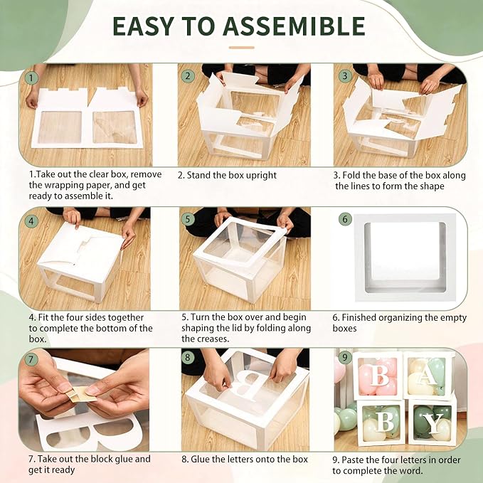 Pink and Green Balloon Arch Kit, Baby Boxes, Baby Shower Decorations Girl | - Image 7
