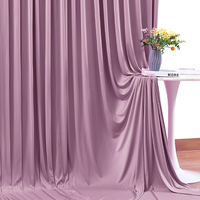 8 Panels Dusty Pink Backdrop Curtains - Image 6