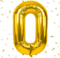 40 inch Gold Number Balloon Giant Foil Helium Balloons Gold Number 0 Balloon by Yeodong