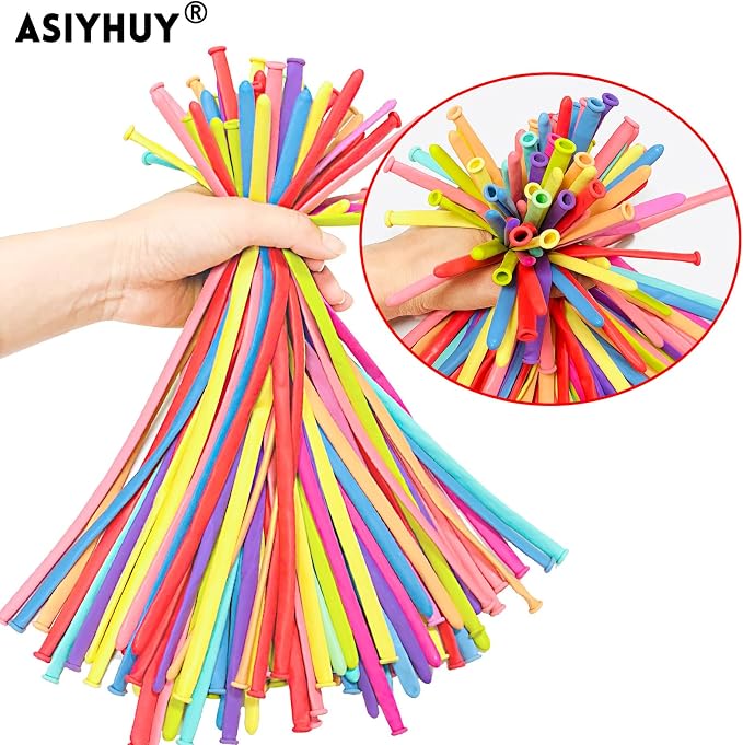 Pastel 260 long balloons 100 Pack Twisting Animal Balloons Assorted Color Thick - Image 3