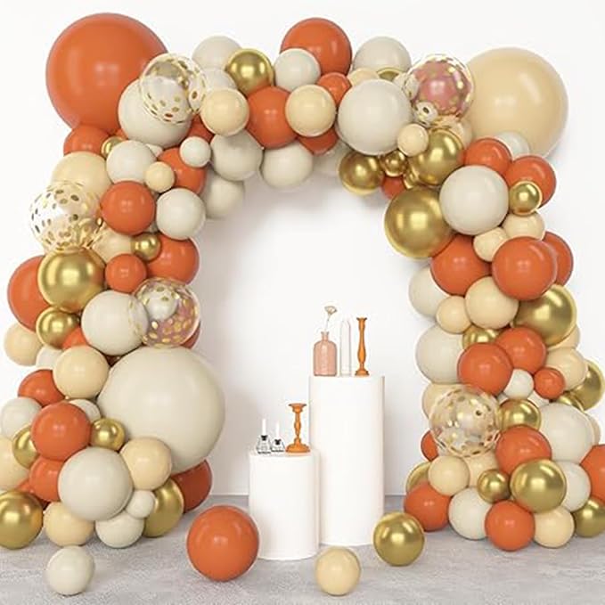Archloon 156pcs Orange Balloon Garland Arch Kit, Different Sizes 18 12 10 5inch - Image 5