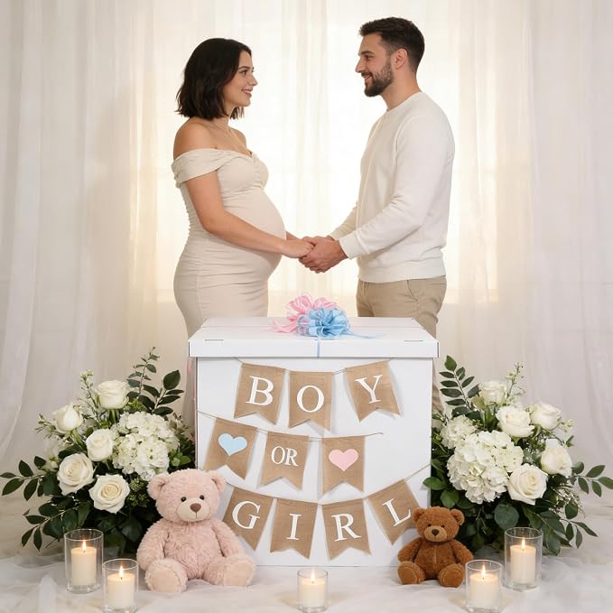 28in Giant Gender Reveal Gift Box - Image 5