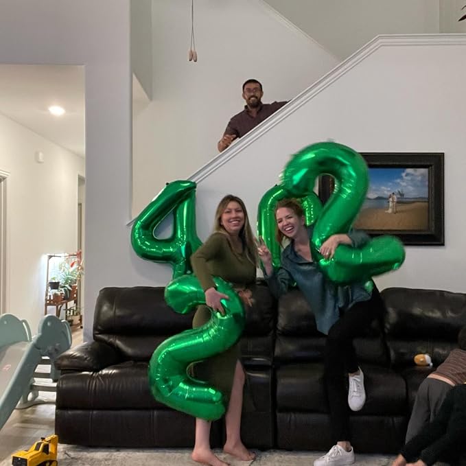 Green Number 4 Balloon 40 Inch - Image 7