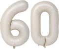 40 In Cream white Number Balloons Helium Foil Mylar Balloon Digital 60 | by Exquisitehighqualitypartydecorationstomeetyoureveryneed%EF%BC%81