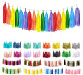 Rainbow Tassel Garland 30 Pcs, Tissue Paper Tassels Garland Banner by ODDODDY