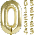 40 Inch Number 0 Balloons for Birthday Party Decorations, 0-100 Champagne Gold by FOBELEC