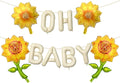 5Pcs Oh Baby Balloon Sunflower Balloons by Unknown