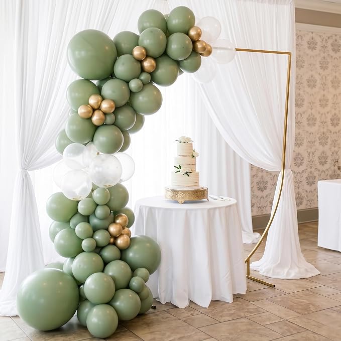 50pcs Sage Green Balloons, 12inch Matte Boho Green Balloons | Balloons - Image 5