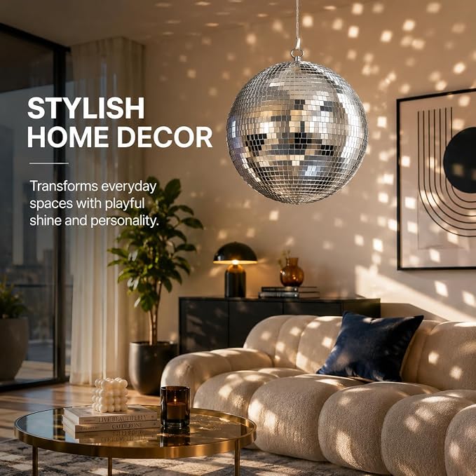 Youdepot 16-Inch Large Disco Ball Hanging Mirror Ball Decor | - Image 6