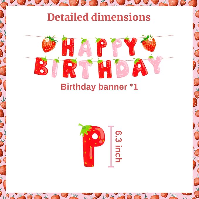 MEETINGU Happy Birthday Banner, Theme Party Decoration Supplies - Image 2